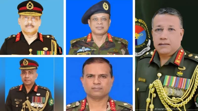 ভিজিএফ‌আই এর সাবেক ৫ ডিজি